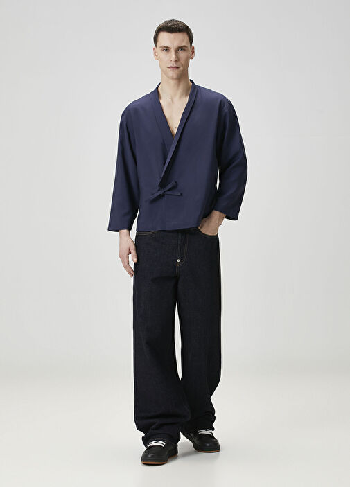 Kenzo Lacivert Erkek Lacivert Kimono Ceket 1920069 | Beymen