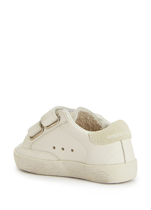 Old School EDT Beyaz Unisex Çocuk Deri Sneaker - Görsel 4