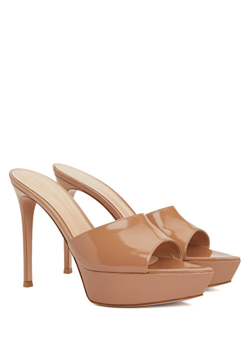 Dasha Nude Kadın Deri Terlik - Görsel 3