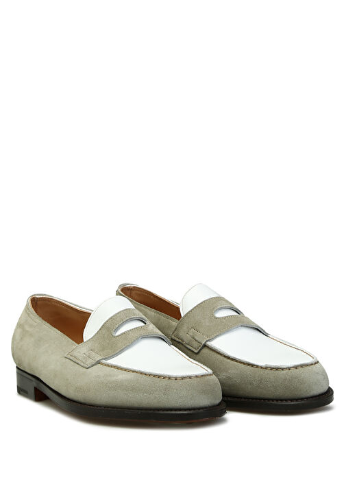 Silver Beyaz Erkek Deri Loafer - Görsel 3