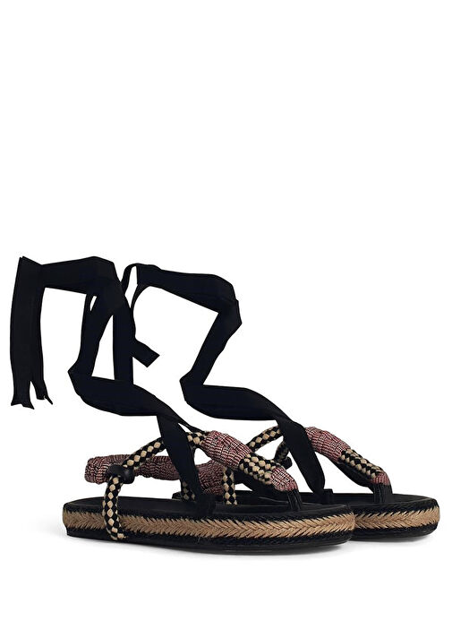 Gypsa Siyah Kadın Sandalet - Görsel 4