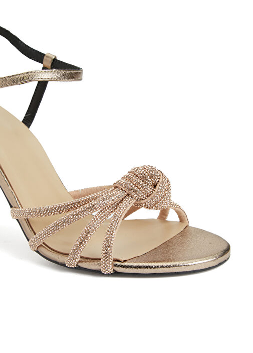 Gold Kadın Abiye Sandalet - Görsel 7