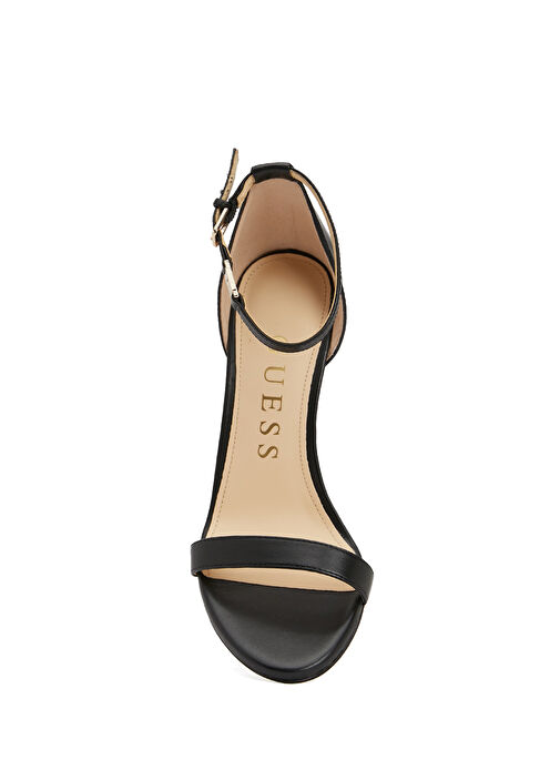 Kabail Siyah Kadın Deri Sandalet - Görsel 5