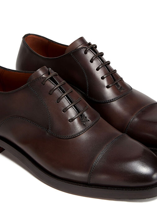 Koyu Kahverengi Erkek Deri Ayakkabı - Görsel 5