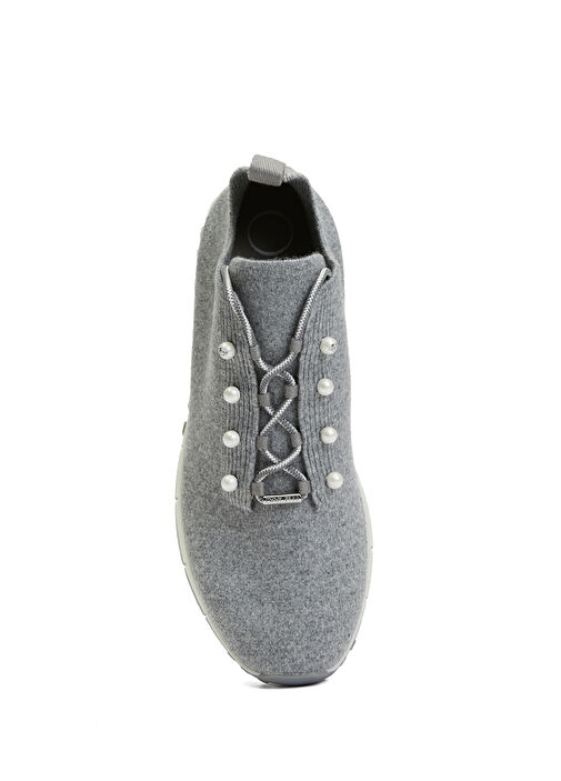 Gri Çorap Formlu Kadın Sneaker - Görsel 5
