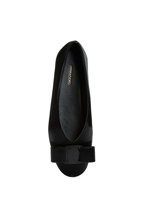 Vanna I Siyah Fiyonklu Deri Babet - Görsel 5