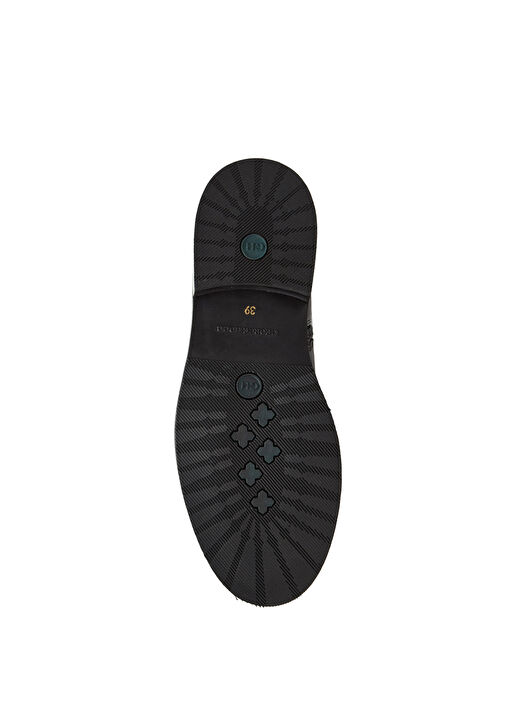 Siyah Fermuarlı Kadın Deri Çizme - Görsel 6