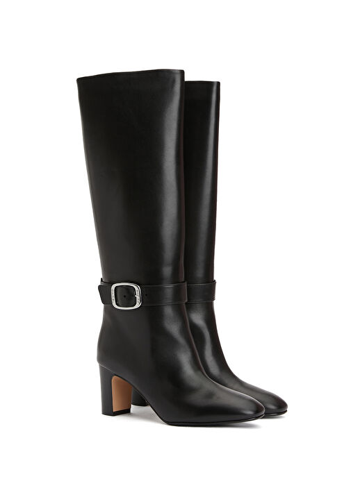 Thalia Siyah Kadın Deri Çizme - Görsel 3