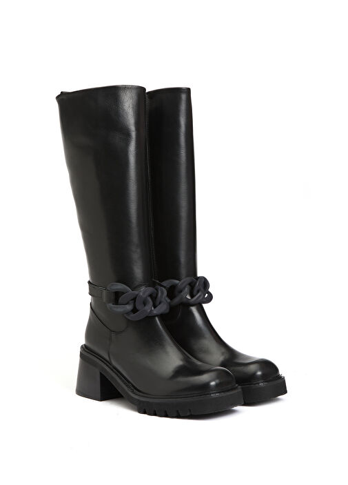 Network Network Siyah Kadın Deri Çizme Bot | Beymen Siyah - 3. görsel