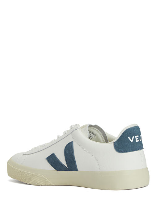 Campo Beyaz Mavi Kadın Deri Sneaker - Görsel 4