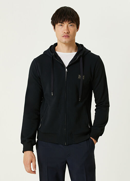 Dolce&Gabbana Lacivert Erkek Lacivert Kapüşonlu Sweatshirt 1513205