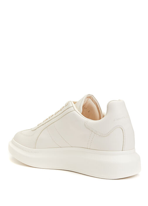Krem Erkek Deri Sneaker - Görsel 4