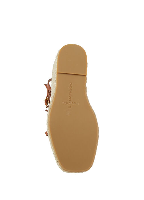 Orchid Wedge Taba Kadın Deri Sandalet - Görsel 6