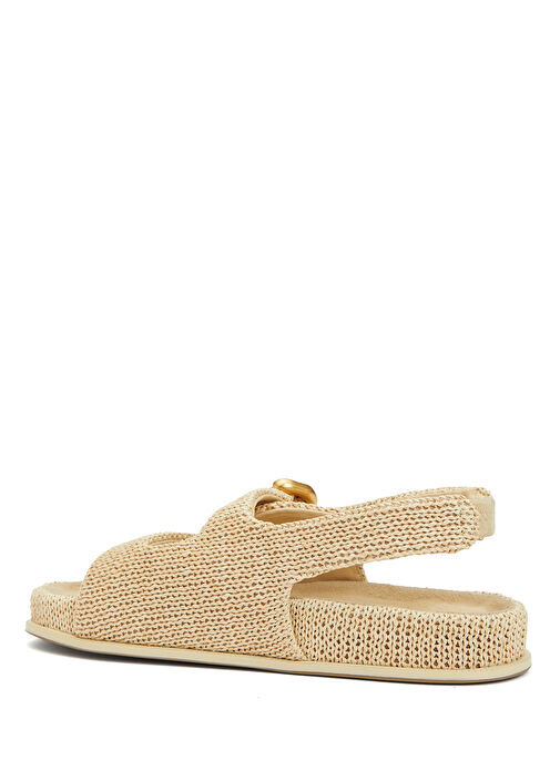 Bej Kadın Sandalet - Görsel 4