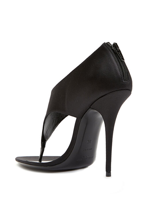 Sean Siyah Kadın İpek Sandalet - Görsel 4