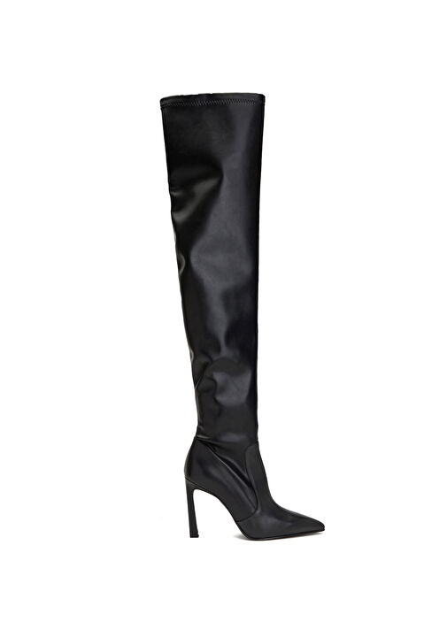 Siyah Kadın Deri Çizme - Görsel 8