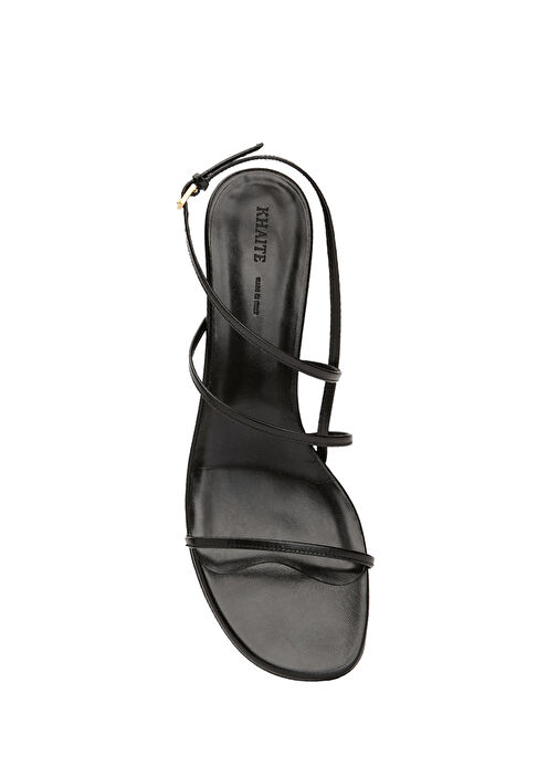 Loop Kitten Siyah Kadın Deri Sandalet - Görsel 5