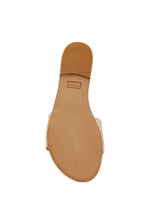 Bej Kadın Deri Terlik - Görsel 6