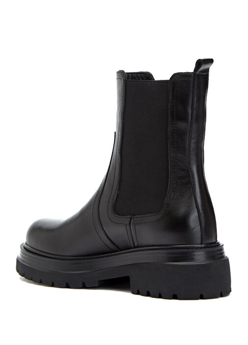 Siyah Kadın Deri Bot - Görsel 4