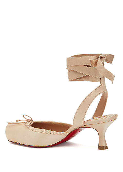 Cassia Nude İpek Topuklu Ayakkabı - Görsel 4