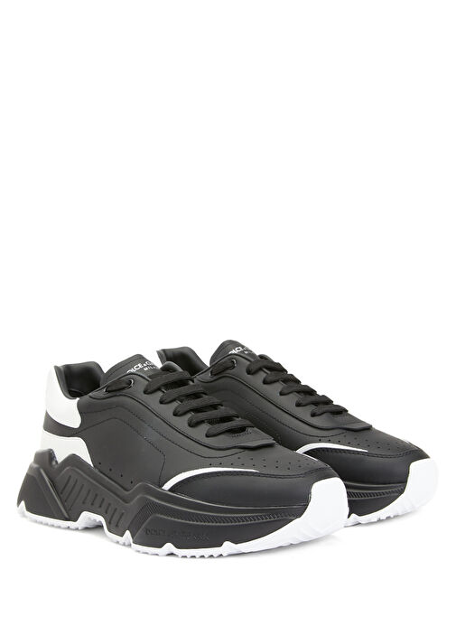 Daymaster Siyah Erkek Deri Sneaker - Görsel 3
