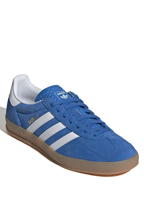 Gazelle Indoor Mavi Kadın Deri Sneaker - Görsel 3