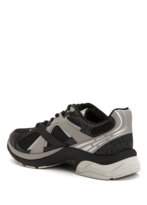 Siyah Gri Erkek Deri Sneaker - Görsel 4