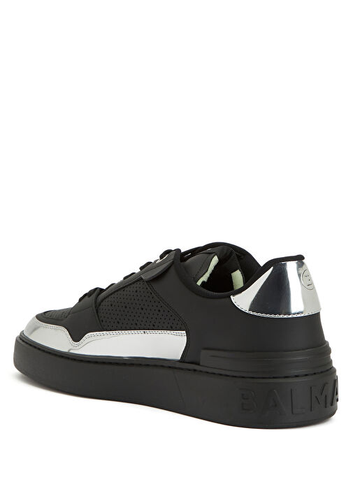 B-Court Skate Siyah Silver Erkek Deri Sneaker - Görsel 4