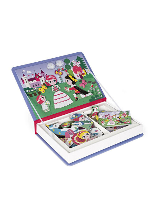 Janod - Magneti'Book Mor Prensesler Mıknatıslı Oyun Kitabı - Çok