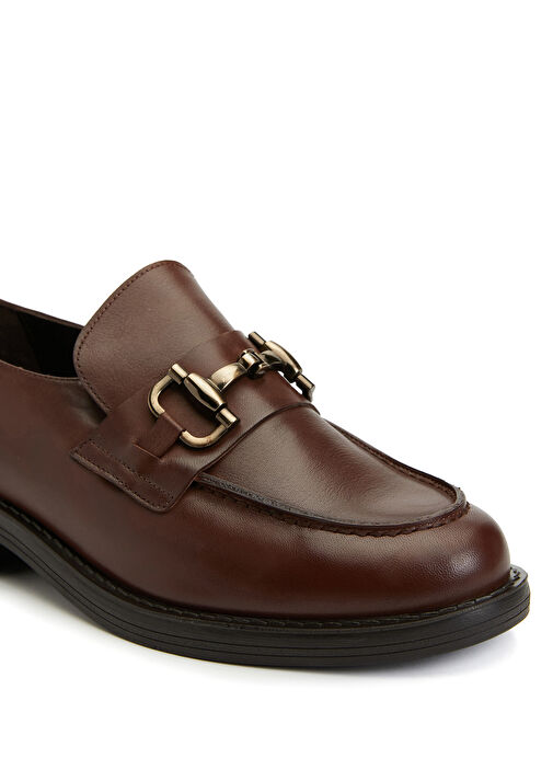Divarese Divarese Kahverengi Kadın Deri Loafer Casual Ayakkabı | Beymen Kahverengi - 7. görsel