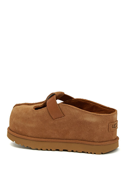 Goldenstar Kahverengi Kadın Deri Terlik - Görsel 4