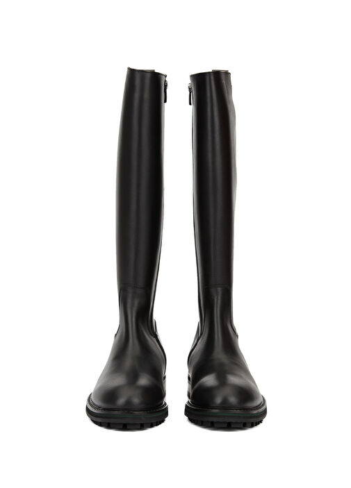 Siyah Kadın Deri Çizme - Görsel 4