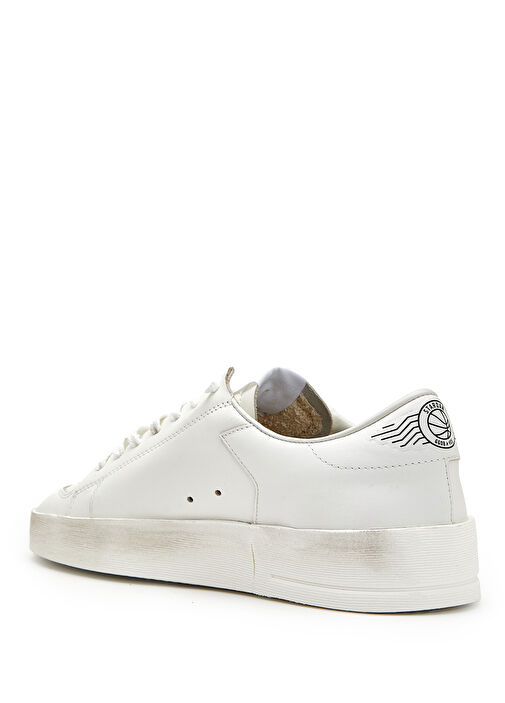 Stardan Beyaz Kadın Deri Sneaker - Görsel 4