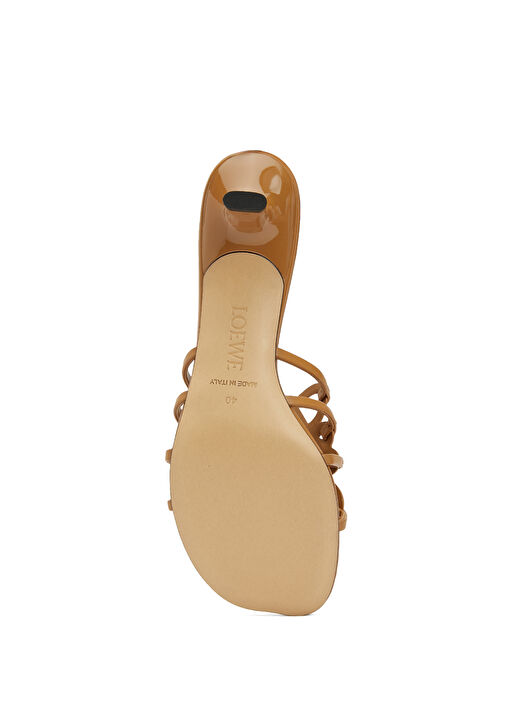 Petal Anagram Camel Kadın Deri Terlik - Görsel 6