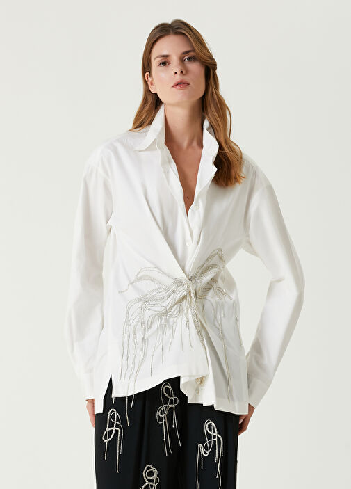 【DRIES VAN NOTEN】Blouse Dries Van Noten Draped Silk Blouse | Liberty