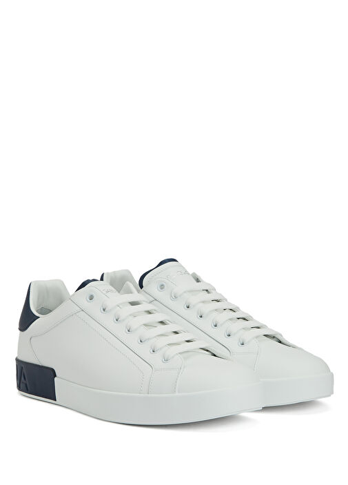 Portofino Mavi Beyaz Erkek Deri Sneaker - Görsel 3