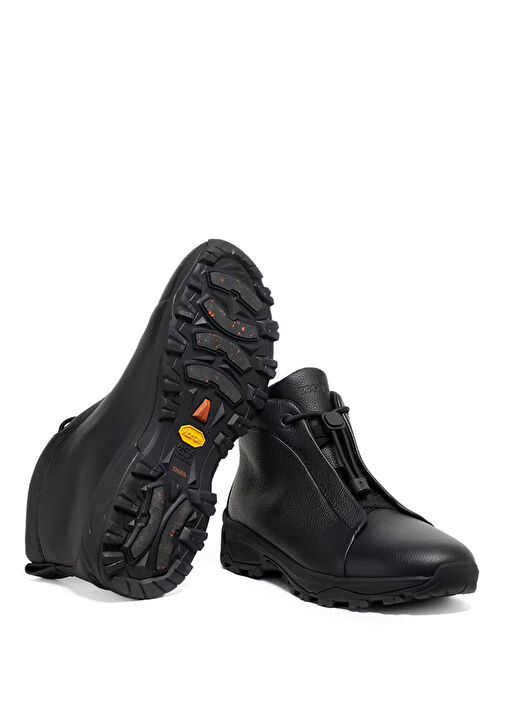 Siyah Erkek Deri Bot - Görsel 6