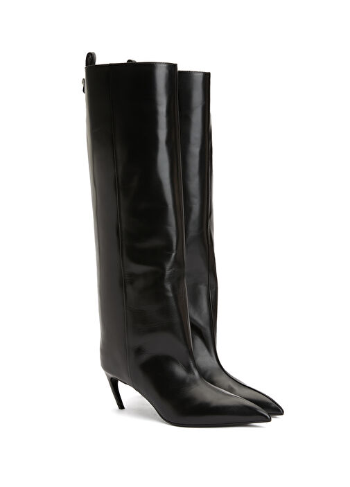 Siyah Kadın Deri Çizme - Görsel 3