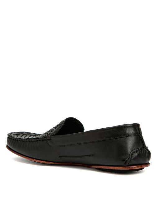 Siyah Erkek Deri Loafer - Görsel 4