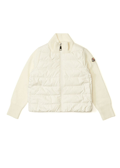 Moncler - Beyaz Erkek Çocuk Hırka - Beyaz