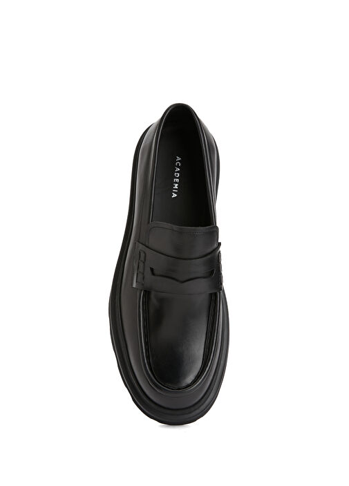 Siyah Erkek Deri Loafer - Görsel 6