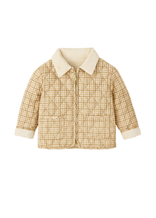 Ninova Kahverengi Kareli Erkek Bebek Mont