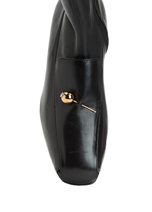 Siyah Kadın Deri Bot - Görsel 5