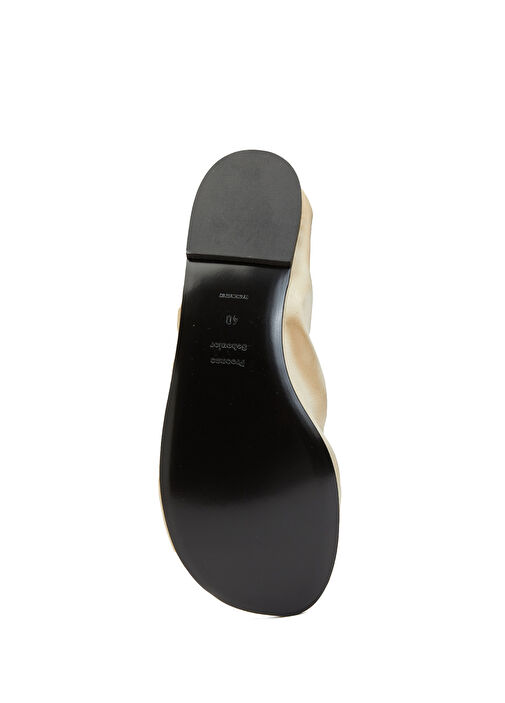 Glove Gold Fiyonk Detaylı Babet - Görsel 6