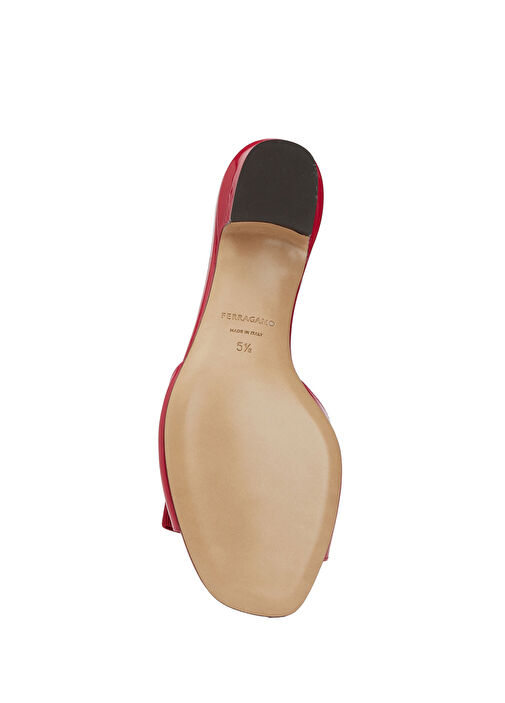 Ferragamo Ferragamo Vara Bow Fuşya Kadın Rugan Deri Terlik Beymen'de! Fuşya - 6. görsel