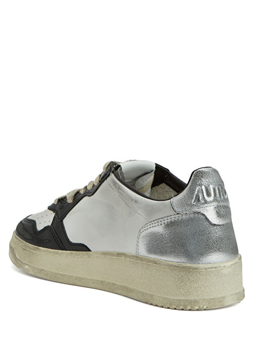 Super Vintage Çok Renkli Erkek Deri Sneaker - Görsel 4