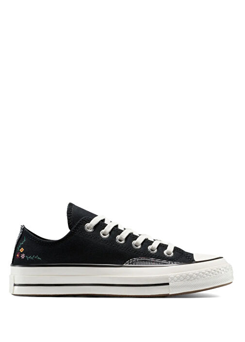 Chuck 70 Varsity Vines Siyah Kadın Sneaker - Görsel 2