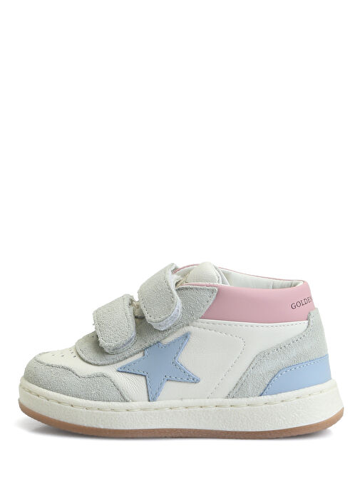 Çok Renkli Kız Çocuk Deri Sneaker - Görsel 2