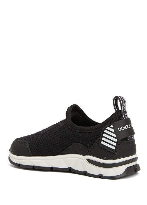 Siyah Beyaz Logo Detaylı Erkek Çocuk Sneaker - Görsel 4