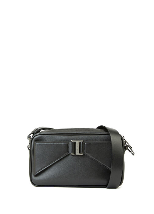 Siyah Erkek Deri Omuz Çantası - Görsel 2